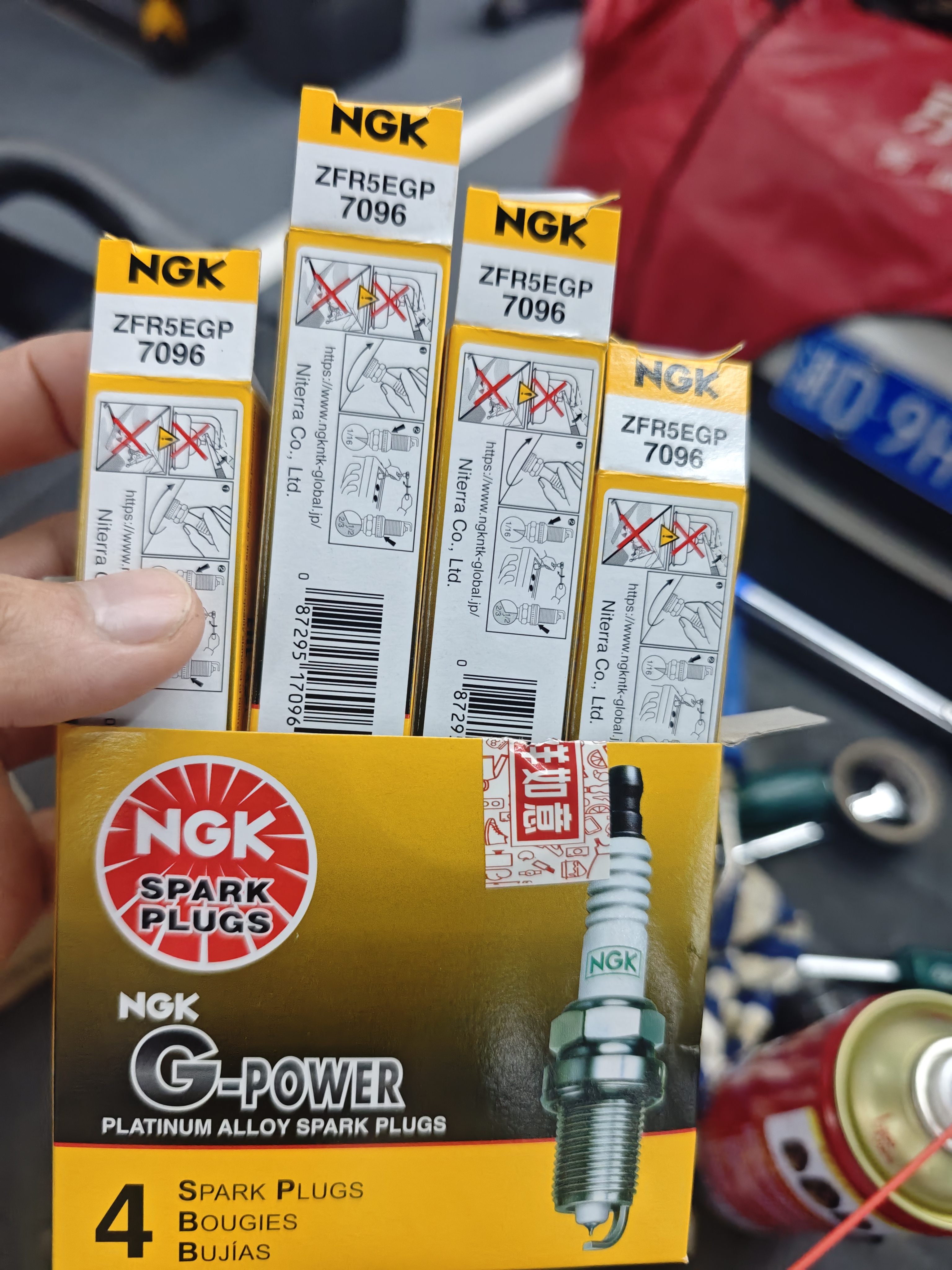 京东养车NGK 铂金火花塞7096四支 包安装 实拍图