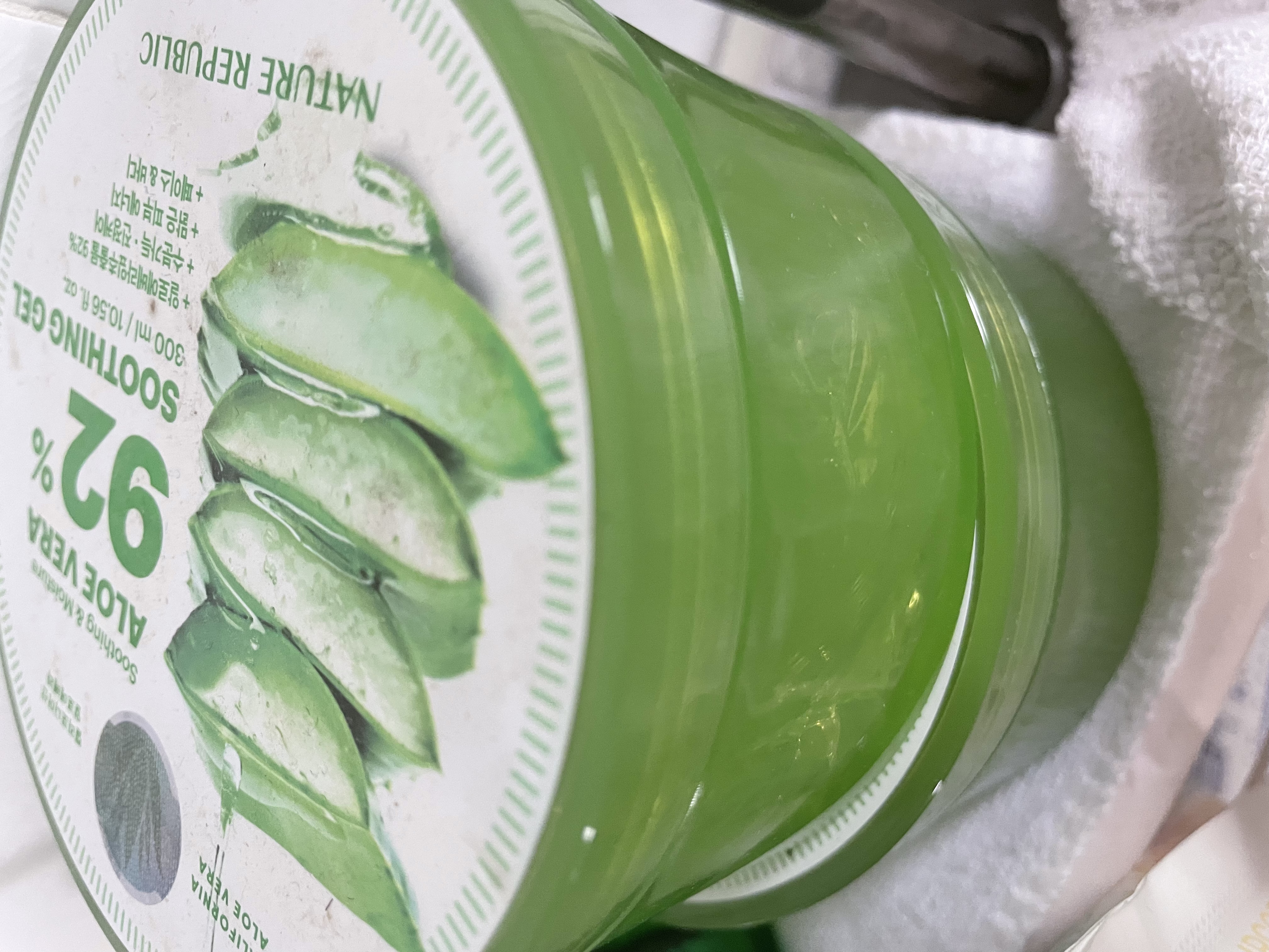 自然乐园芦荟胶晒后修复凝胶补水保湿身体乳液面霜女男士300ml 实拍图