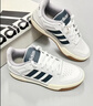 adidas ENTRAP美式校园风运动鞋少年感复古篮球风板鞋阿迪达斯 米白色/灰色   37 实拍图