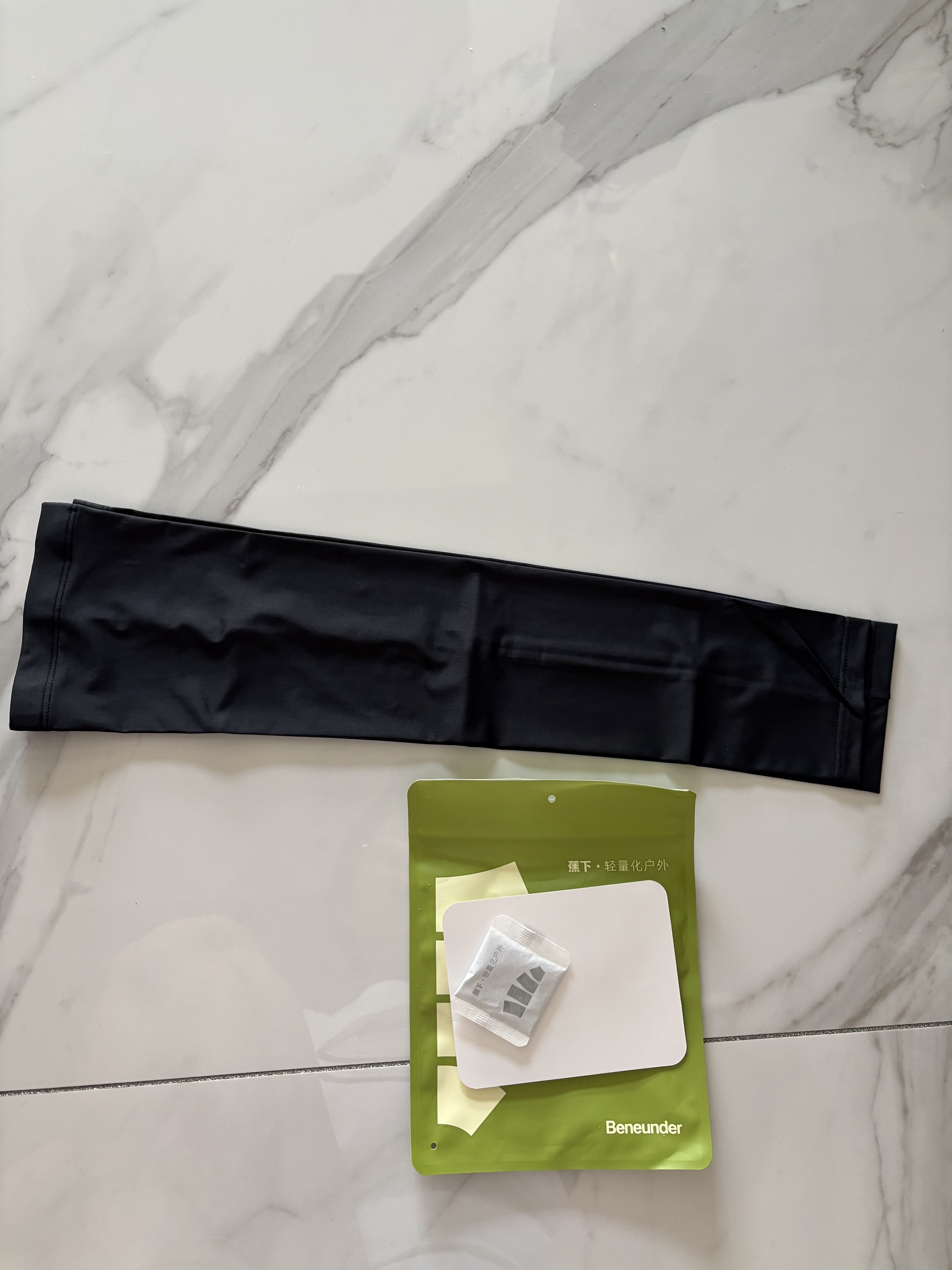 蕉下（beneunder）防晒袖套冰袖男款冰丝凉感袖套夏季新款防紫外线套袖骑行AL375 实拍图