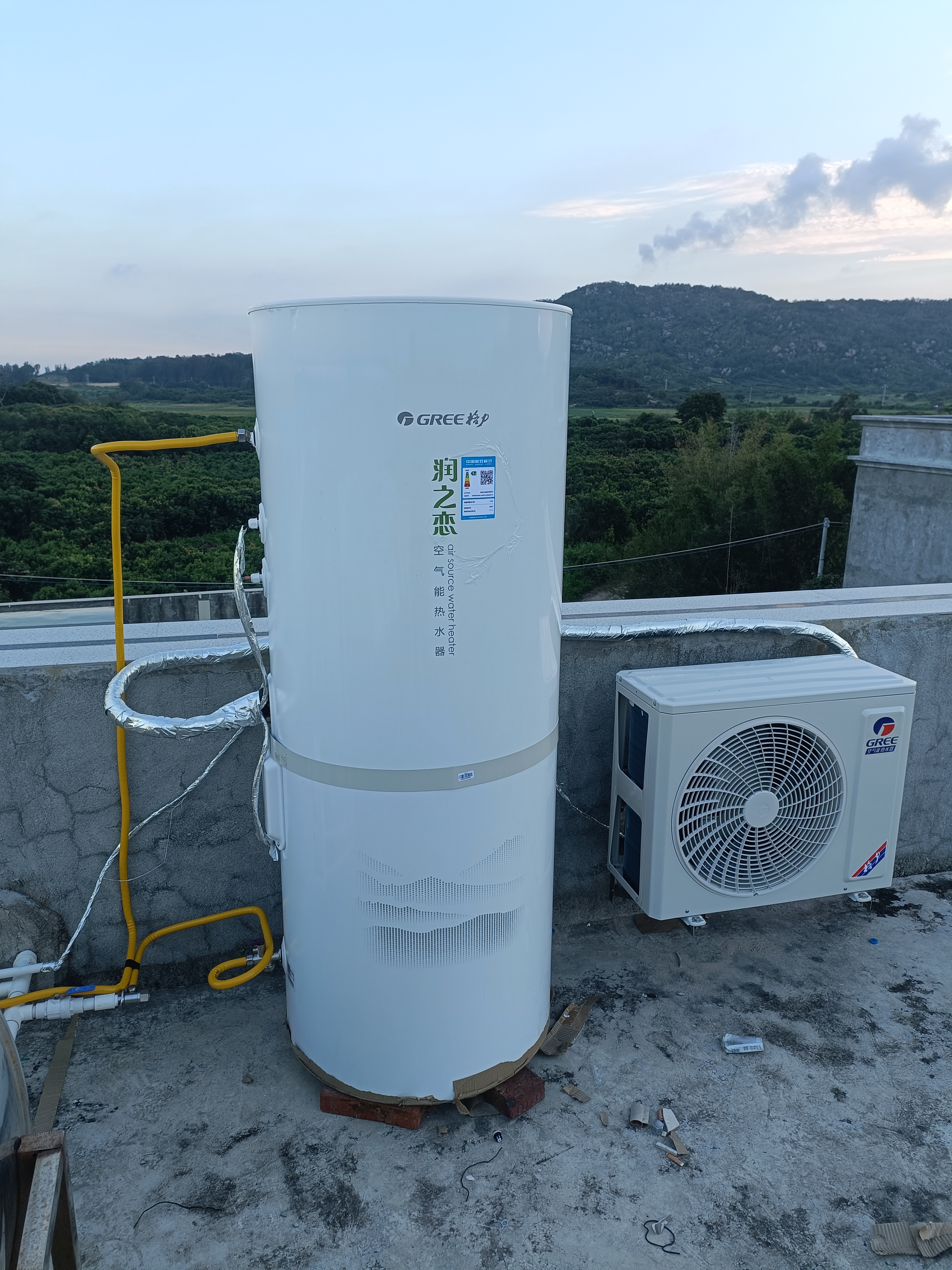 格力（GREE）空气能热水器家用300L升大容量变频一级能效带电辅热80°C高温银离子除菌电子阳极南北通用 【行业顶配热卖款】润之恋300升 变频 带电辅热 实拍图
