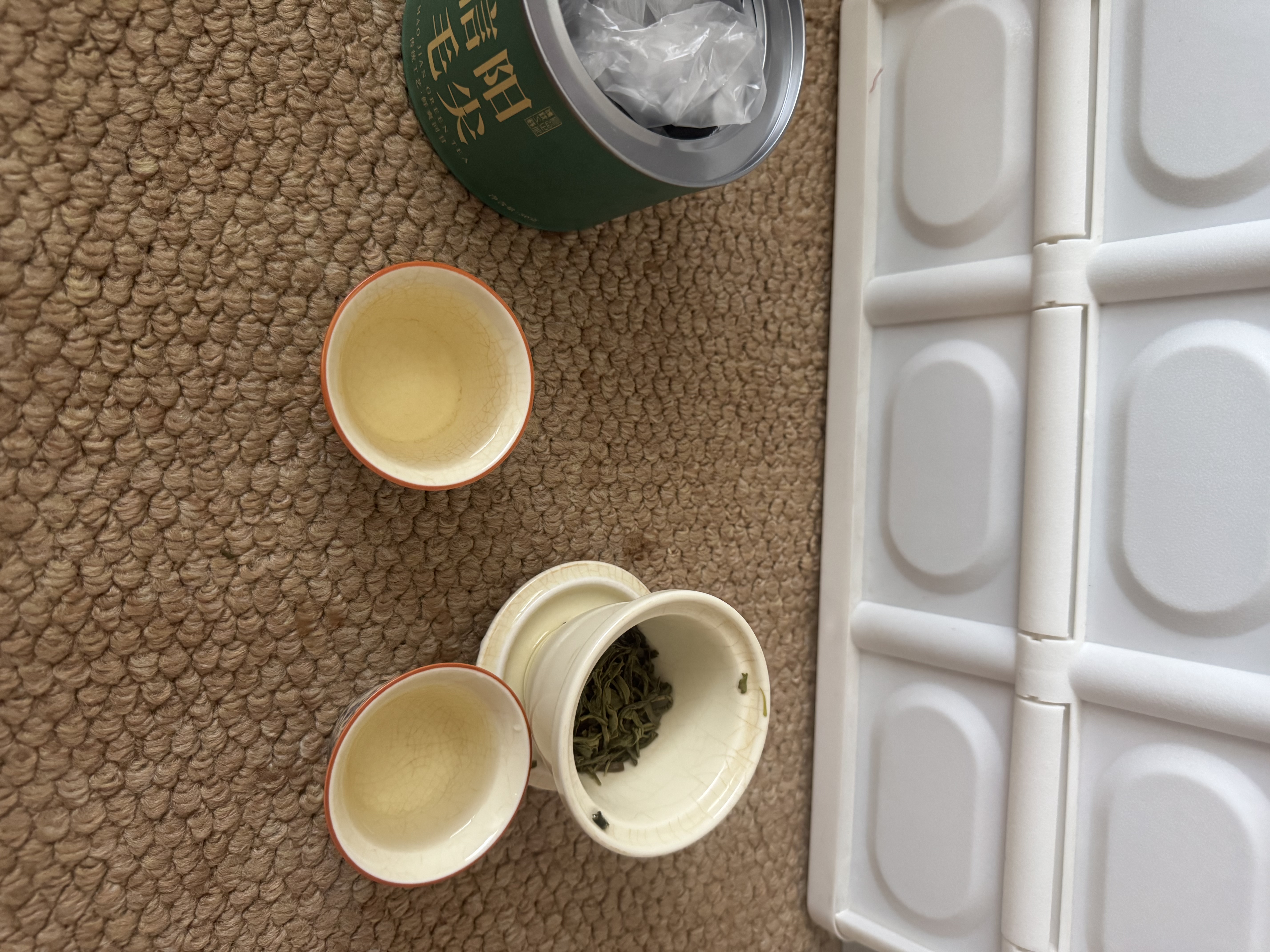 茶满纪绿茶 新茶2026信阳毛尖 河南江南茶区小罐装50g铁罐装 实拍图