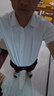罗蒙（ROMON）【桑蚕丝免烫】短袖衬衫男士白衬衫修身衬衣商务职业男白色3XL 实拍图