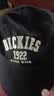 Dickies显脸小棒球帽女大头围加深刺绣新款大帽檐加宽男鸭舌帽子 黑色 实拍图