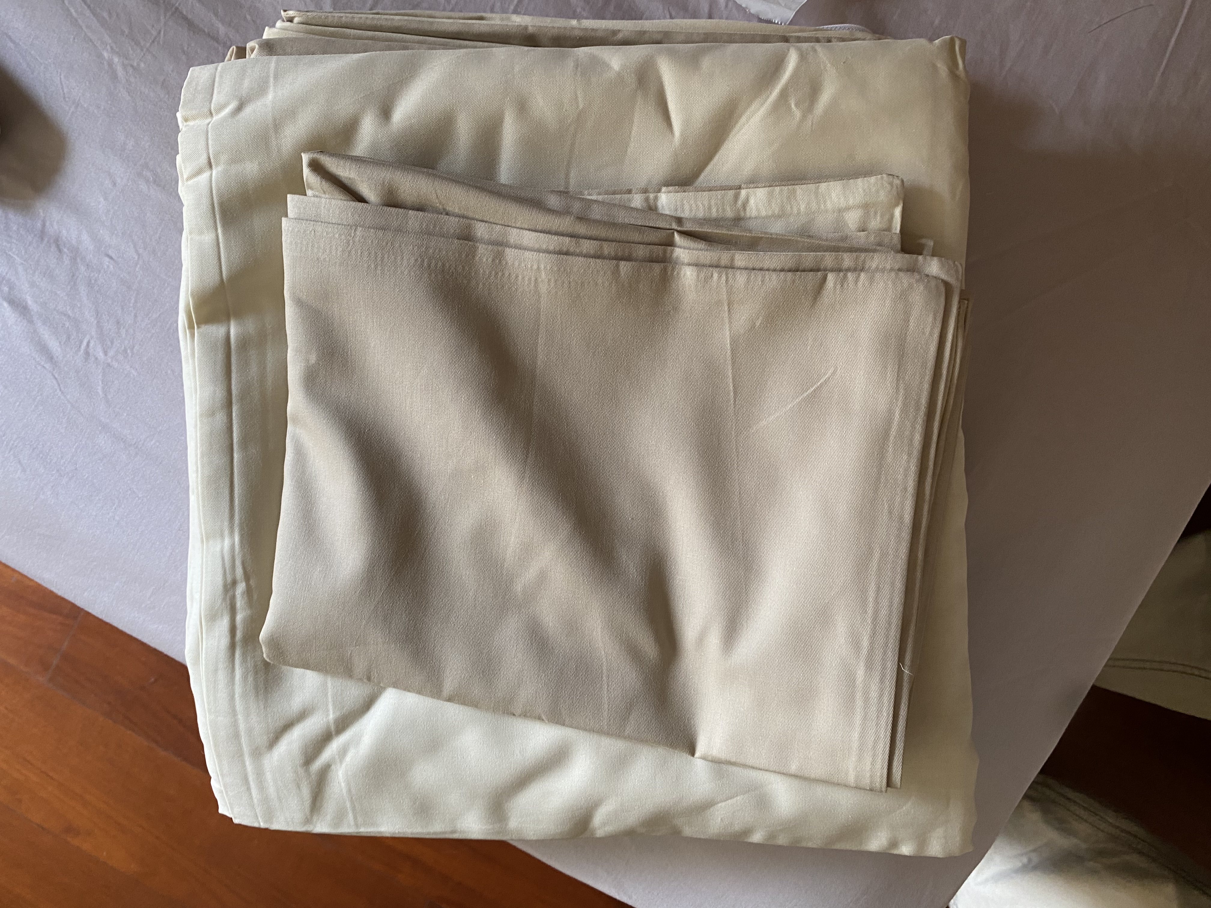 京东京造100%纯棉四件套全棉床单被套抑菌套件床上用品220*240cm1.8/2.0米床 燕麦驼 实拍图