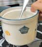 onlycook双耳陶瓷碗 带盖蒸蛋碗炖盅 儿童辅食燕窝蒸盅煲汤小汤盅 黄色 实拍图