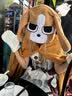 KKV暹罗厘普午睡毯办公室午休盖毯大小学生宿舍沙发毯U型枕生日礼物 连帽午睡毯·出门扮狗 实拍图