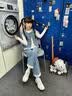 女童牛仔马甲三件套2026新款春秋装女大童洋气休闲蕾丝阔腿裤套装 三件套【马甲+打底衫+裤子】 130 实拍图