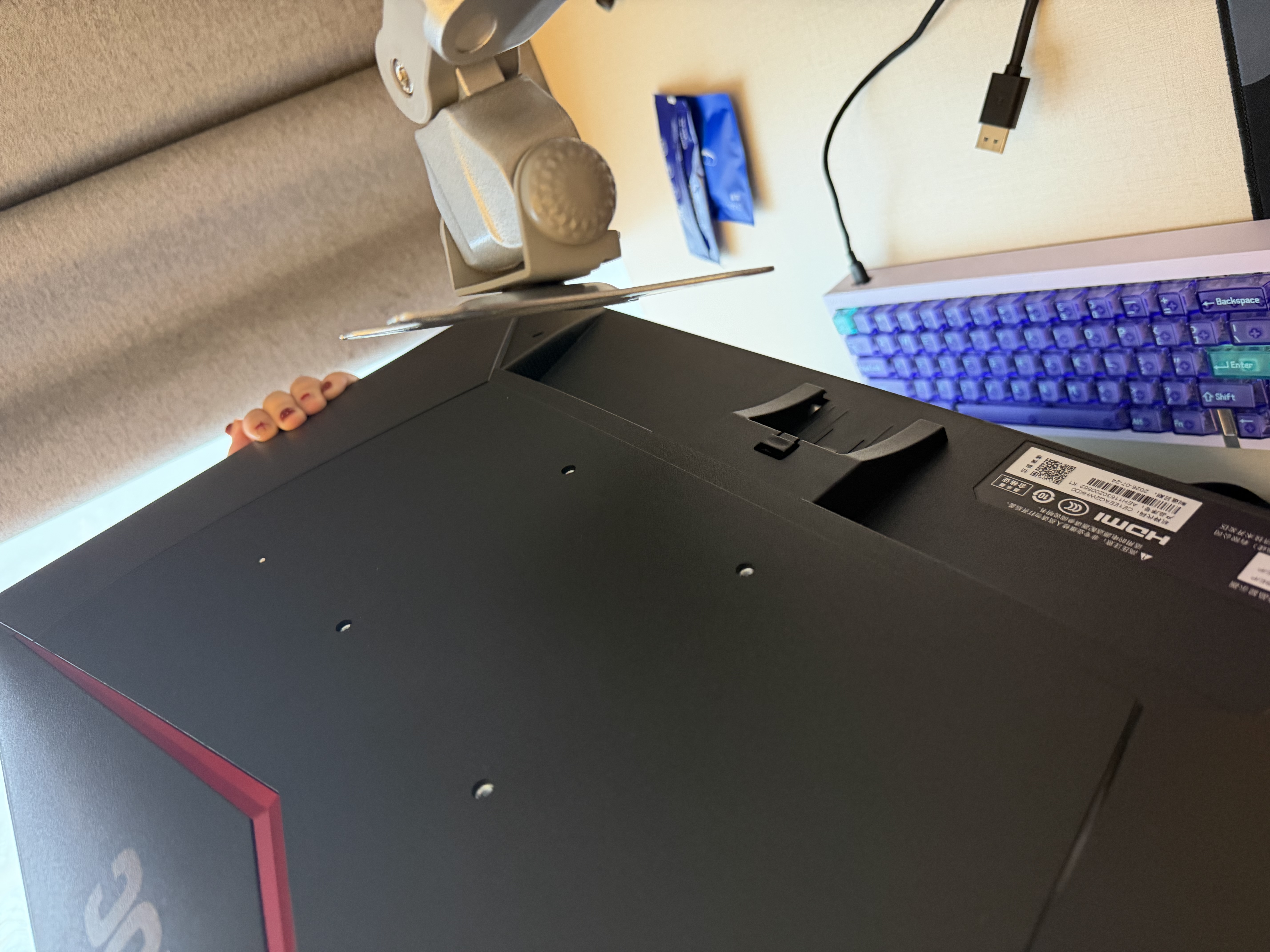 AOC 27英寸 2K电竞高清显示器 HDR400旋转升降FastIPS快速液晶台式电脑游戏笔记本外接屏幕 【满帧战神】2K原生320Hz/超频340Hz 实拍图