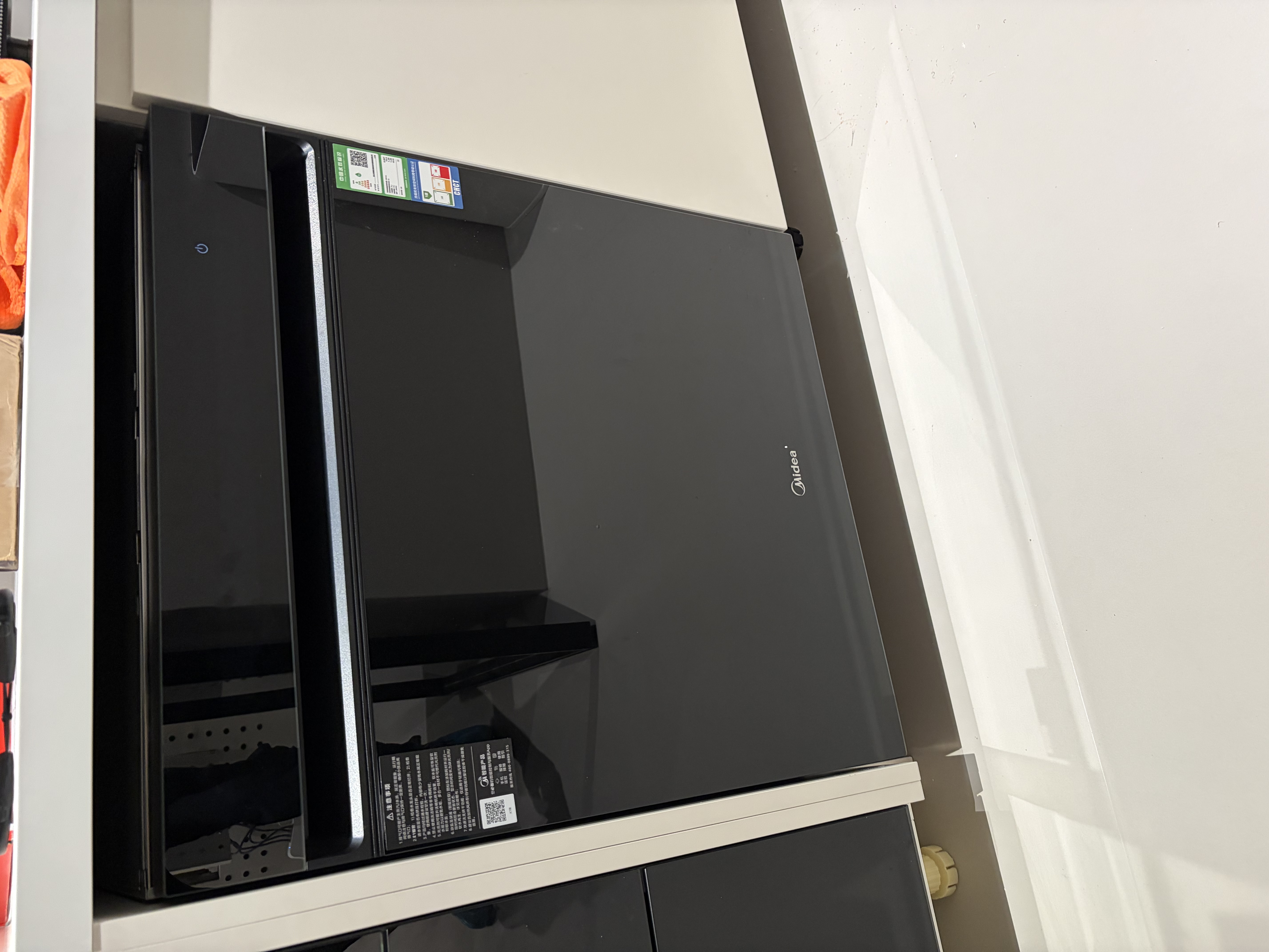 美的（Midea）【小西梅X7黑】新一级水效 洗碗机嵌入式150升以上 万向喷臂 105℃热风烘干 晶焰速干 实拍图