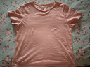 H&M女装T恤夏季圆领时尚休闲简约宽松短袖上衣1270848 浅粉色 M 165/96 实拍图