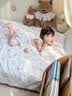 罗莱儿童幼儿园七件套 硅胶护脊枕芯床垫 A类可机洗纱布蚕丝入园午睡床品套件 晒单实拍图