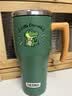 膳魔师（THERMOS）檀健次复古系列316L不锈钢一盖两用吸管杯广口设计大容量880ML 绿 实拍图