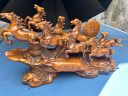 鑫大华威（xindhw）马摆件八骏雄风工艺品招财办公室老板桌高档大气公司新店开业礼品 C款木纹大号60*18*36厘米 实拍图