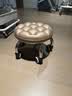 万向轮小凳子家用滑轮矮凳子移动带轮板凳网红小圆凳沙发凳小椅子 金色面包款【超强承重】 实拍图