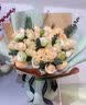 领香鲜花速递香槟玫瑰花束送女友老婆生日礼物全国同城配送 33朵香槟玫瑰花束—女神款 实拍图
