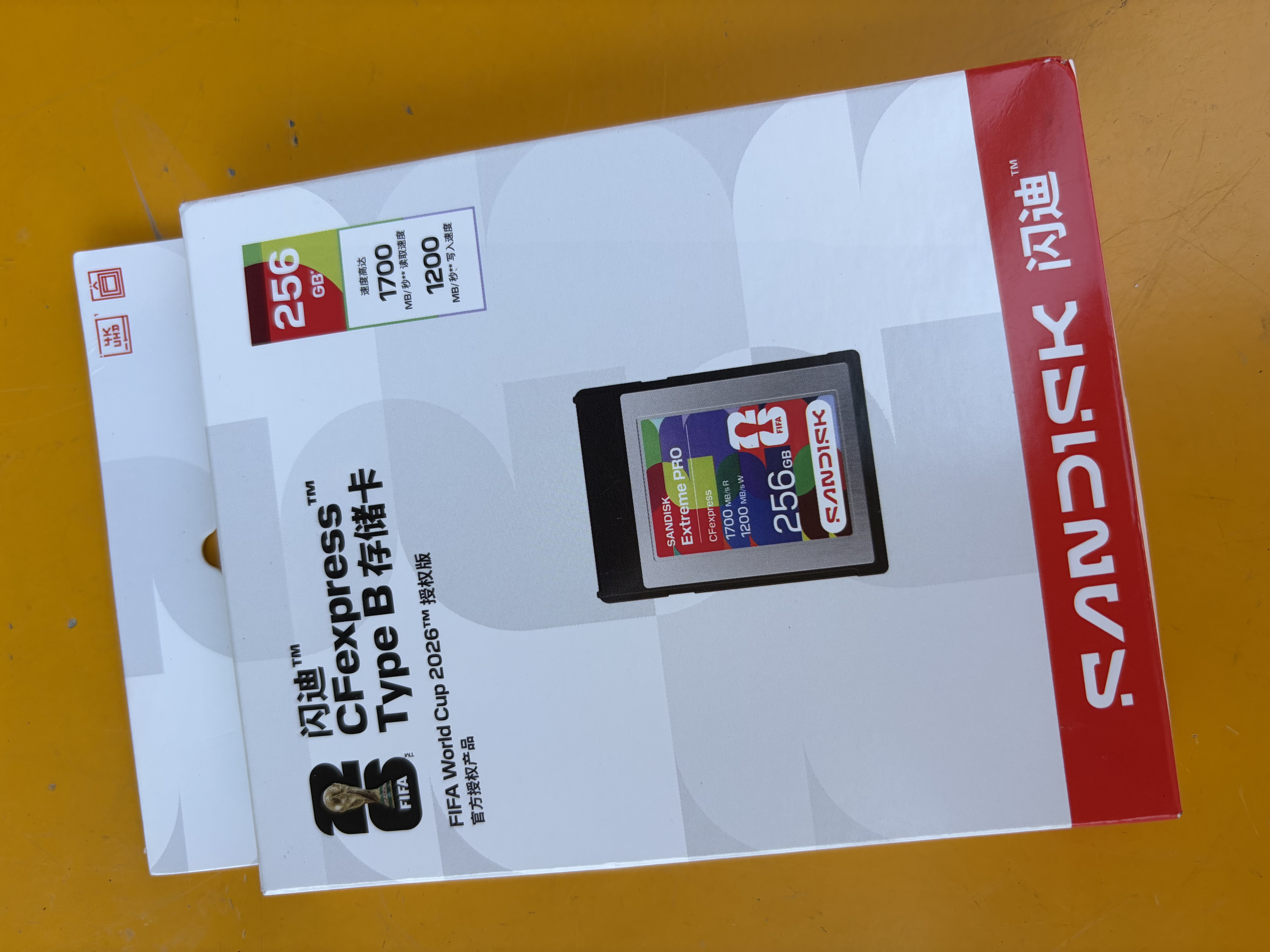 Sandisk闪迪256GB CFexpress Type B存储卡 FIFA World Cup 2026™ 授权版 微单高速内存卡 读速1700MB/s 实拍图