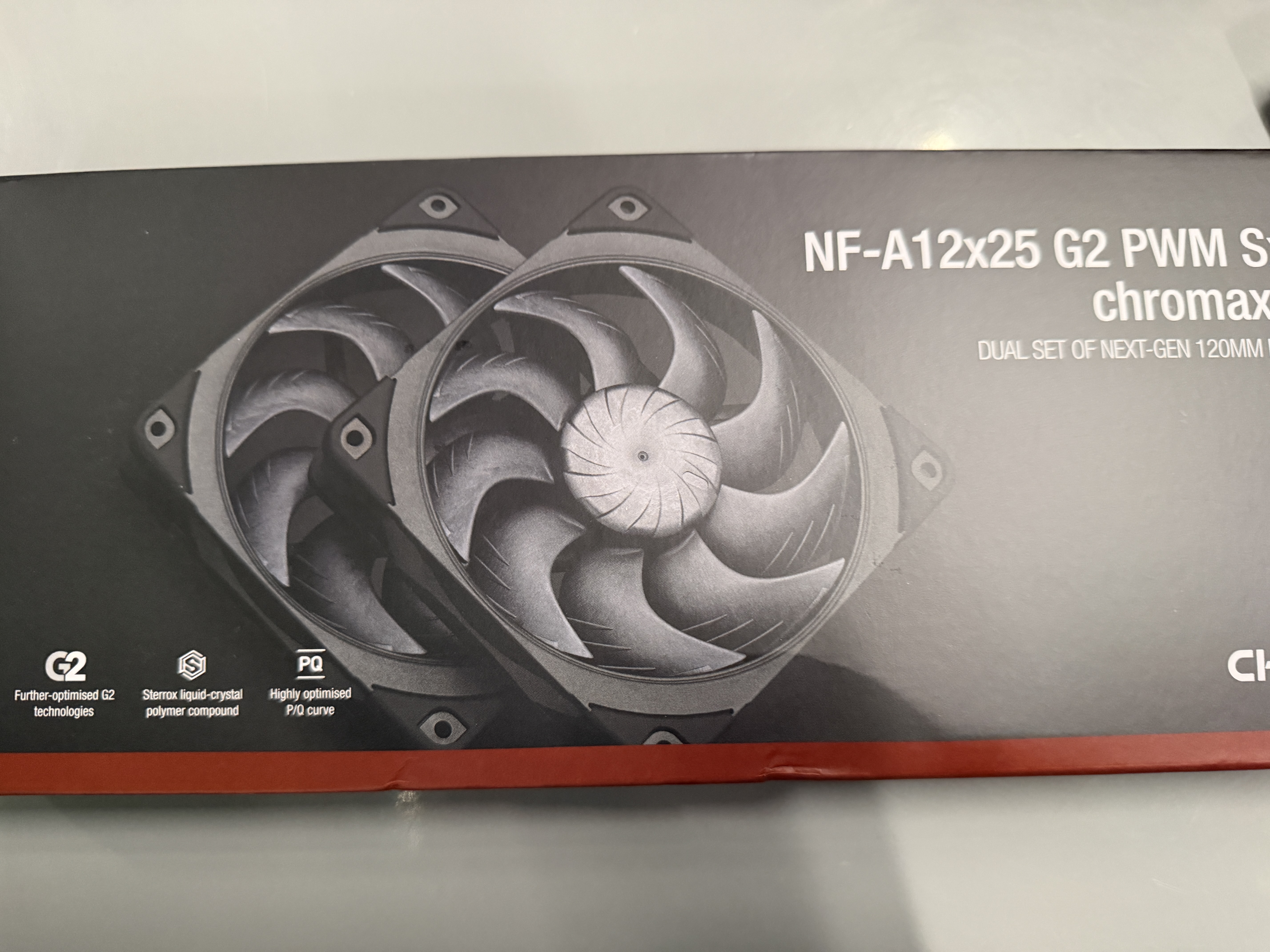 noctua NF-A12x25 G2 PWM Sx2-PP LS-PWM 二代A12 猫扇 12025 12CM LCP机箱散热风扇 智能温控黑化版静音 猫头鹰 A12x25 G2 Sx2-PP 黑 实拍图
