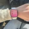 Apple/苹果 Watch S11 智能手表GPS+蜂窝款42毫米玫瑰金色铝金属表壳淡桃粉色运动型表带M/L MF9A4CH/B 实拍图