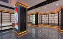 VRG红酒柜展示架超市酒柜货架1919烟酒店双面钢木白酒中岛商用陈列柜 托臂 实拍图