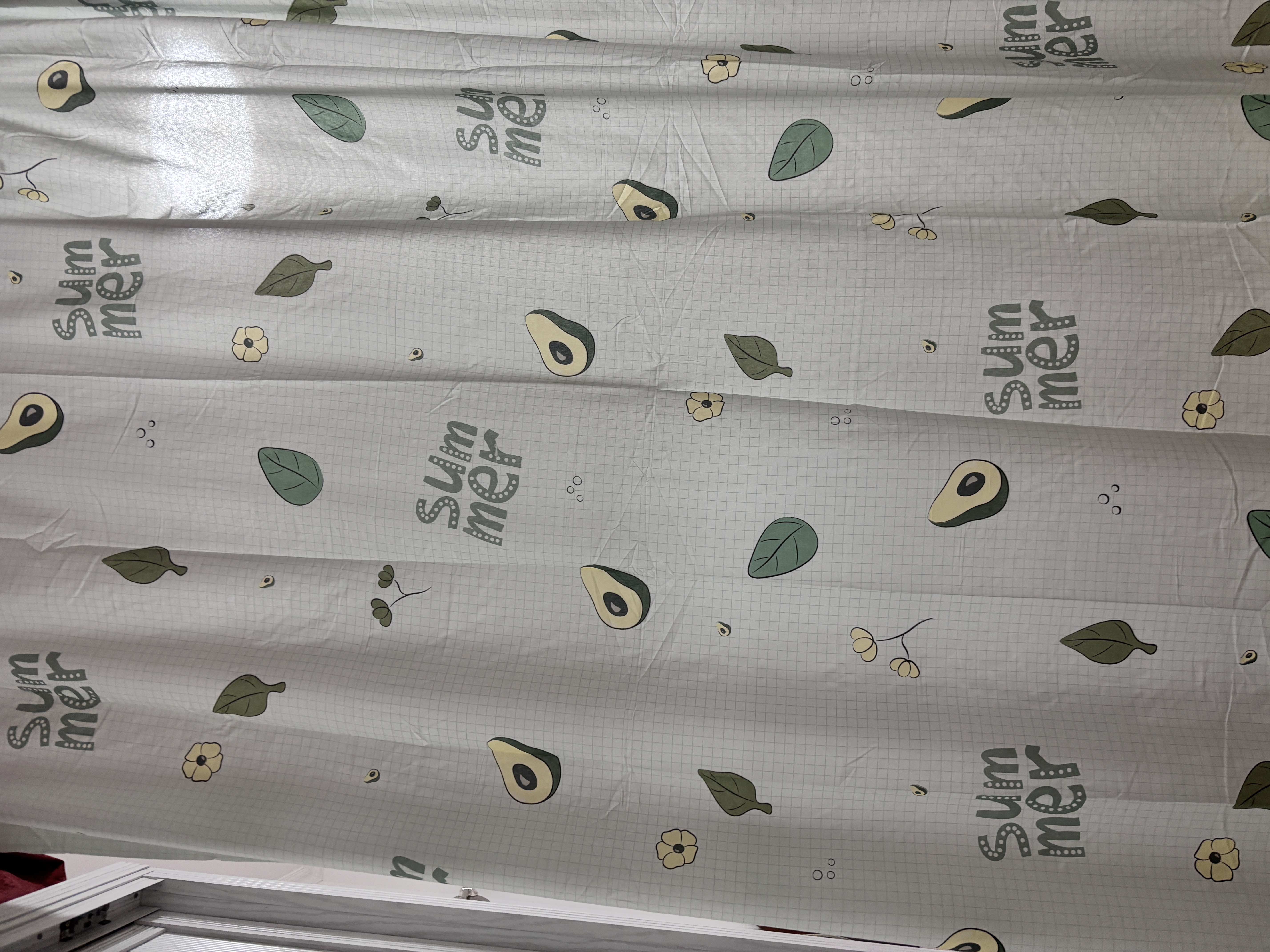 帝帆 客厅隔断墙房间分隔帘挡床的简易屏风帘遮挡布门帘子卧室免打孔 牛油果环扣+伸缩杆 宽3.6X高2.25m对开 实拍图