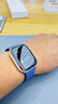 Apple/苹果 Watch S11 智能手表GPS款46毫米银色铝金属表壳雾紫色运动型表带M/L MEVX4CH/B 实拍图