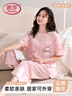 浪莎女士睡衣女夏季薄款短袖七分裤棉质套头圆领可外穿家居服 实拍图