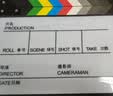 早行客 电影场记板 导演打板开拍板磁铁打板30*24cm彩色条纹中英文白色底板场景板打板器标记板 送水性笔 晒单实拍图