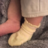 全棉时代儿童袜子7A抗菌婴幼儿宝宝纯棉透气中筒袜 黄白绿 10-12cm 实拍图