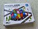 魔磁玩家（ MAGPLAYER）彩窗磁力片迷你磁吸积木儿童益智玩具男孩生日礼物磁力轨道车36件 实拍图