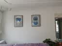 Sixpoetry 客厅装饰画现代简约沙发背景墙壁画轻奢三联晶瓷画大气高档挂画 富羽纳祥（铝合金外框） 晶瓷画左右50*70+中间100*70亮面 实拍图