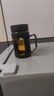 春夏季玻璃水杯礼物大容量男女生带盖泡茶饮水礼品杯家用 商务把手杯黑色 500ml 1只 实拍图