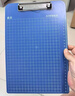 离草【加厚2mm】带刻度A4板夹文件夹板垫板写字板板夹a4夹子文具试卷夹书夹办公文件收纳 蓝色5个 实拍图