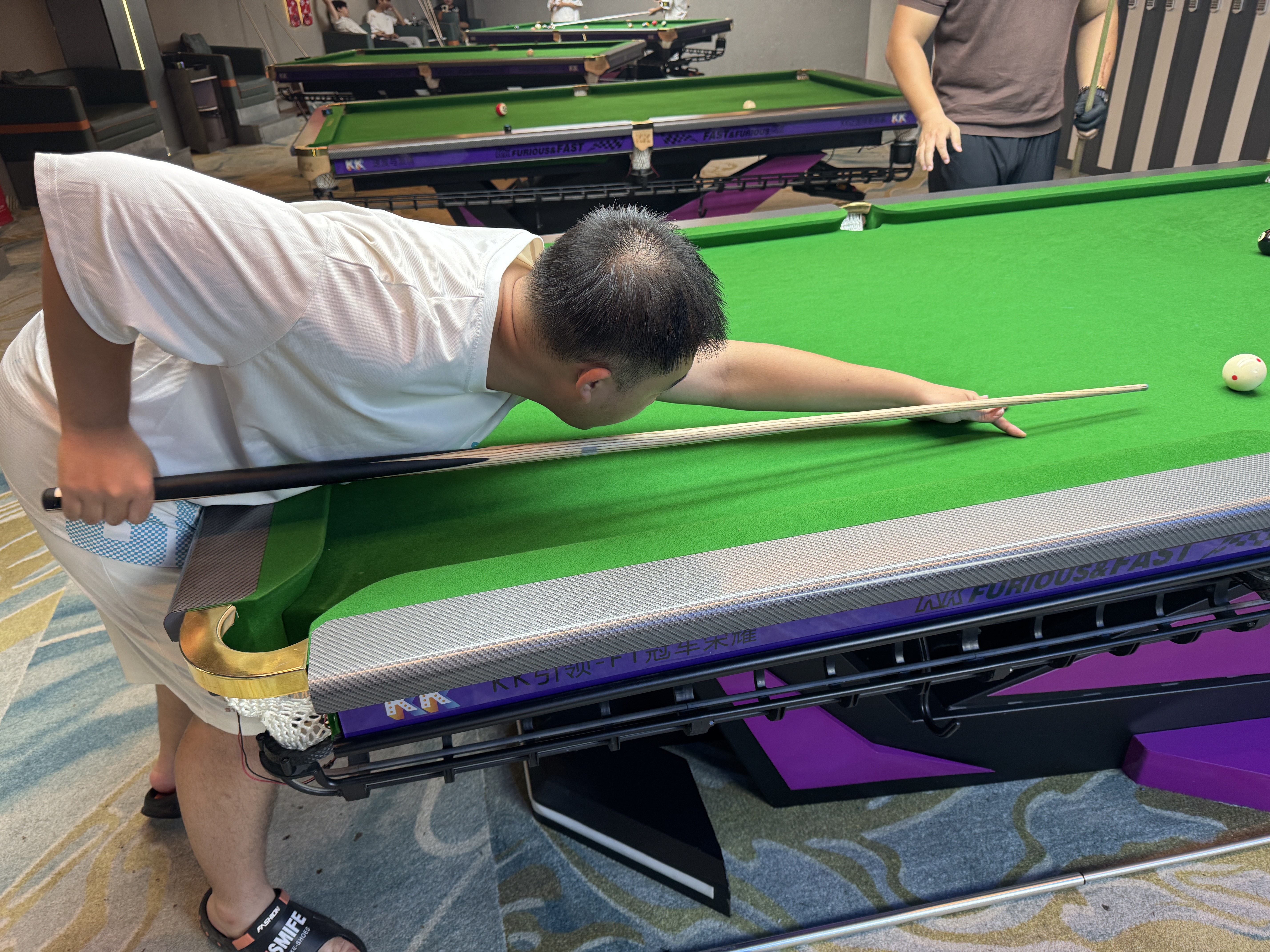 奥秘冰刃台球杆小头斯诺克中式黑八黑8桌球杆入门专用九球通杆10枪头 实拍图