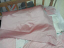 罗莱家纺纯棉全棉60支贡缎简约单人拆件枕套一对装纯色丝滑 伊斯卡恩枕套-粉色 60支 一对 48cm*74cm 实拍图