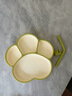 COOKSS宝宝餐盘硅胶学吃饭分格儿童餐具辅食碗餐盘带吸盘 双拼绿 实拍图