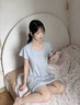 蕉内300S女士睡裙莫代尔夏季凉感睡衣防走光带杯家居服棉莫亲肤睡衣女 实拍图