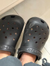 CROCS卡骆驰经典洞洞鞋男鞋一脚蹬女鞋沙滩鞋拖鞋|10001 黑色-001(含智必星) 39 (240mm) 实拍图