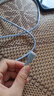 艾昊者安卓数据线6A超级快充Micro USB手机充电线适用华为vivo小米魅族荣耀OPPO三星通用 Micro-USB【蓝色】硅胶120W超级快充 磨砂顺滑质感【1.0米】柔光呼吸灯 实拍图