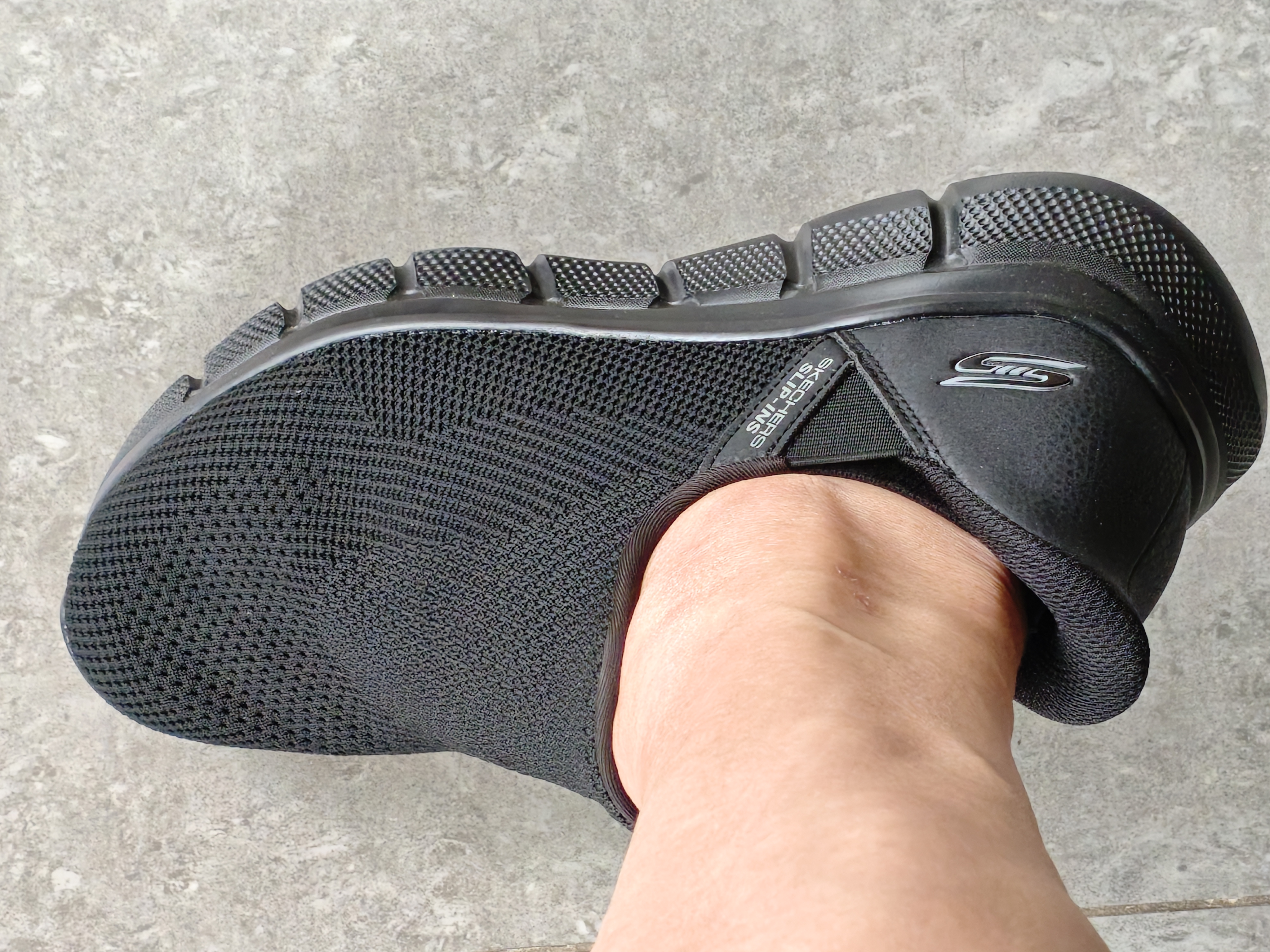 斯凯奇（Skechers）闪穿健步鞋男鞋秋冬季新款休闲一脚蹬百搭软底运动鞋 实拍图