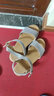 德尔加多凉鞋女夏季平底坡跟学生牛筋底增高中跟显瘦韩版妈妈鞋女 808棕色 36 实拍图
