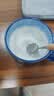 INMIND HOUSE 大肚牛奶早餐杯陶瓷泡燕麦片杯子带盖勺大号容量可微波欧式600ml 渐变蓝600ml（木柄勺+木盖） 实拍图