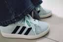 adidas「面包鞋」GRAND COURT BASE 00s休闲低帮板鞋男女阿迪达斯   薄荷绿/黑色/汉玉白   38 实拍图