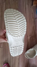 名创优品（MINISO）洞洞鞋女夏季外穿沙滩凉鞋防滑厚底踩屎感脚包头凉拖鞋骨白42-43 实拍图