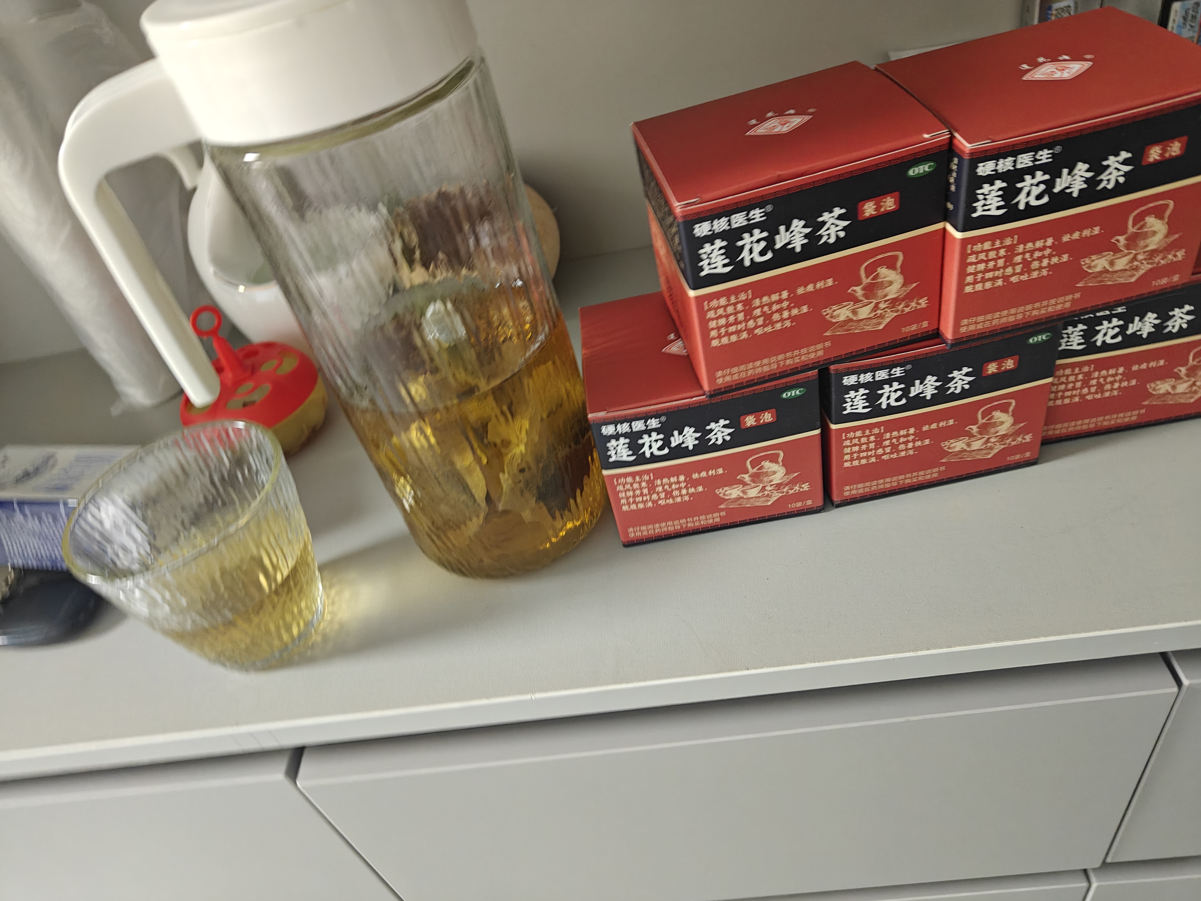 硬核医生莲花峰茶3g*10袋*5盒 古方祛湿茶养生茶减肥茶祛痰利湿清热健脾开胃感冒风寒脘腹胀气 家庭分享装 实拍图
