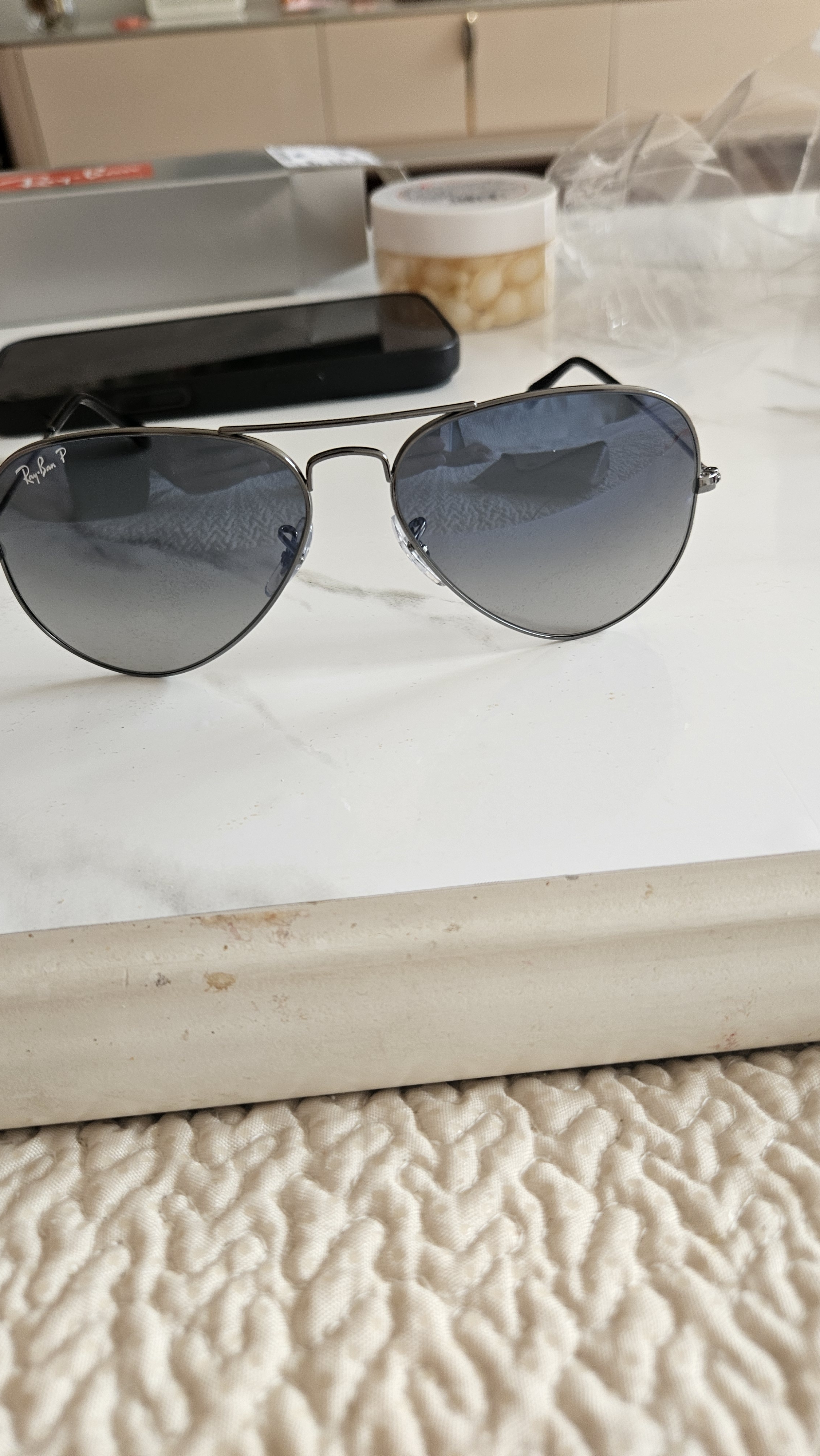 雷朋（RayBan）七夕礼物经典飞行员系列太阳镜男女款开车眼镜偏光墨镜0RB3025 实拍图