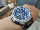 卡西欧（CASIO）钢铁海洋之心GSHOCK手表太阳光能智能蓝牙蛇年限定送男友情人节礼 GST-B100D-2A海洋之心+太阳能 实拍图