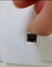 绿联网线网口网络面板 通用超五/六/七类模块加厚86型面板 适用电话电脑房间网络插座 单口5个装 80181 实拍图