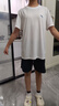 安踏（ANTA）儿童夏季冰丝速干套装男女童短袖短裤两件套青少年童装运动速干衣 纯净白+基础黑【速干凉感套装】 160 cm 现货速发-假一赔十 实拍图