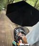 爱贝迪拉（AIBEDILA）婴儿车遮阳伞遛娃神器宝宝专用小手推车儿童口袋通用防晒太阳雨伞 【UPF50+加大折叠款】直径100cm-快乐熊猫（晴雨两用） 实拍图
